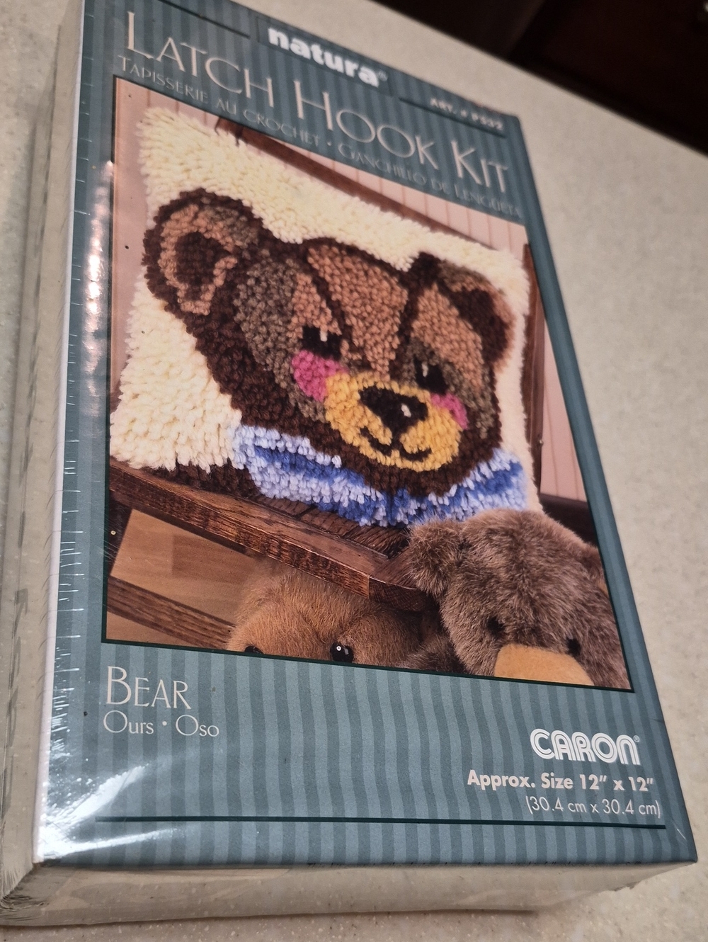 Bear Latch Hook Kit 12 X 12